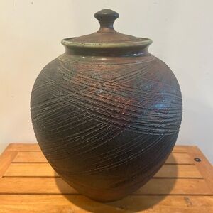 Vintage Hawaii Robbrecht Troost 15x12 Pottery vase